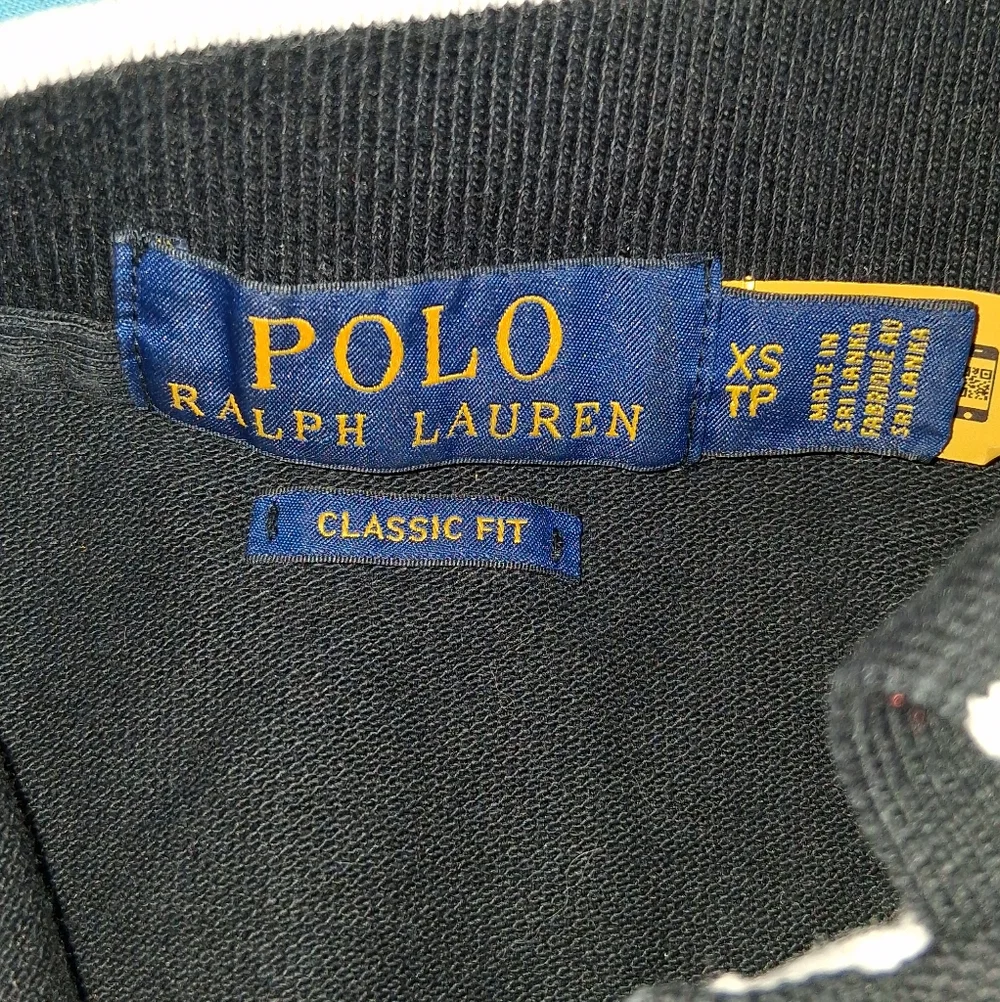 Ralph Lauren Polo Spellout Black & White Shirt